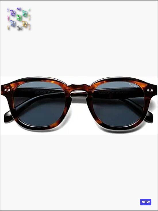 Retro Vintage Square Panto Polarized Sunglasses Unisex Classic Shades main image 5